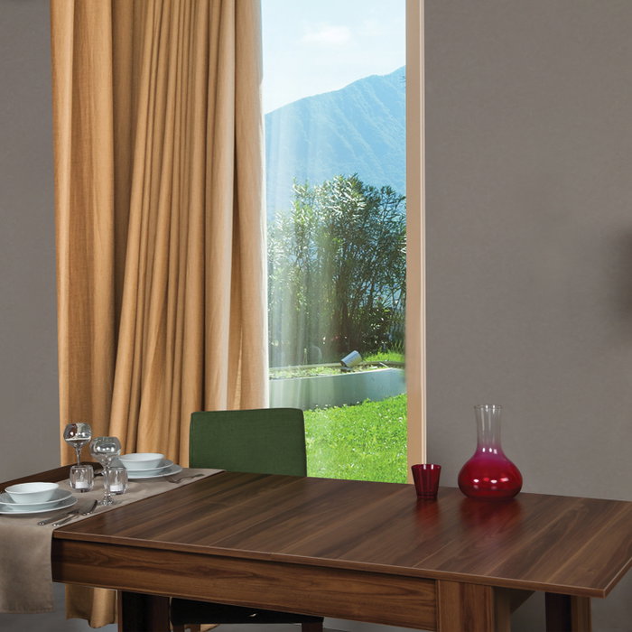 Hanah Home Mesa de comedor extensible Bois - Walnut